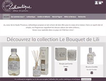 Tablet Screenshot of boutique-lothantique.com